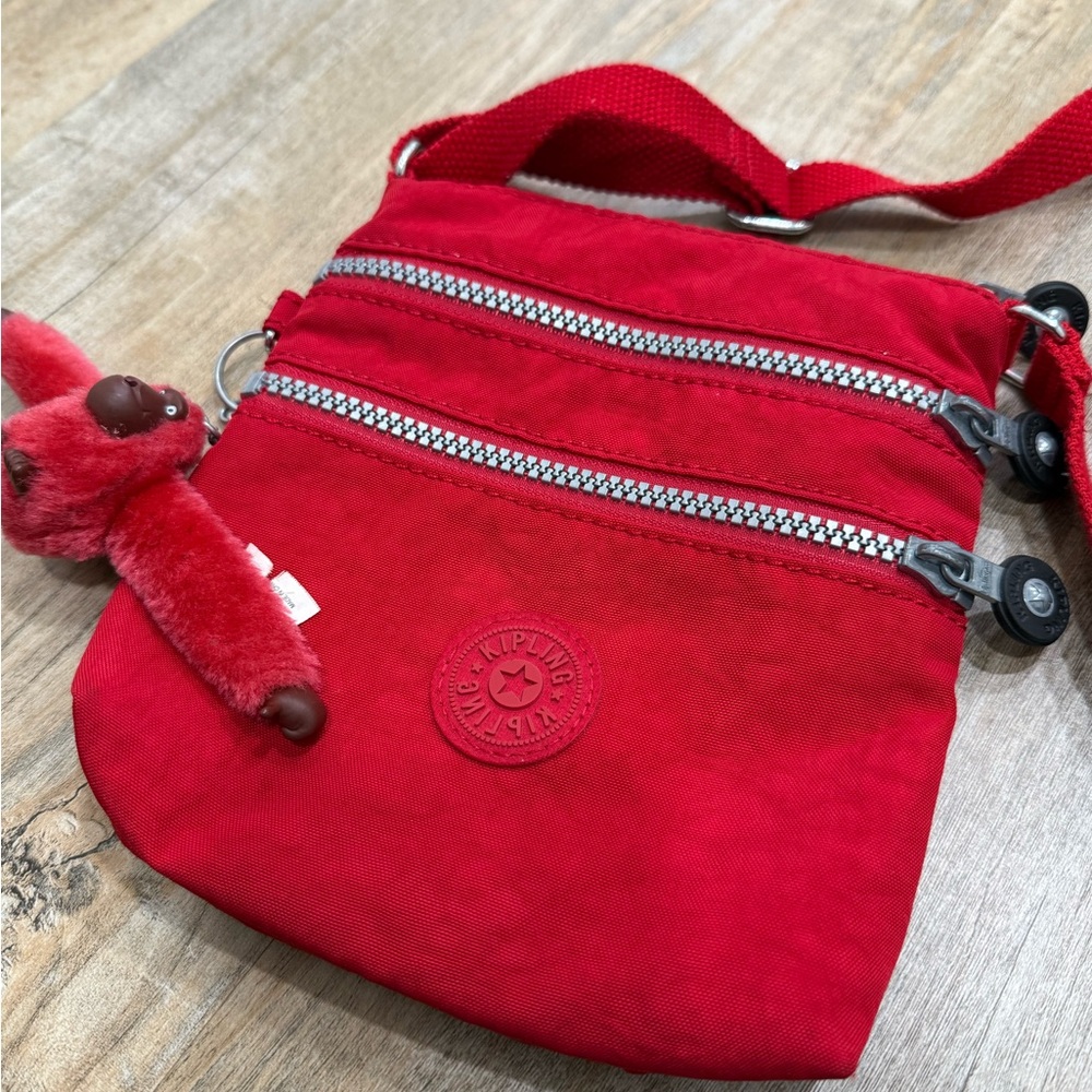Kipling Vibrant Red Crossbody Bag